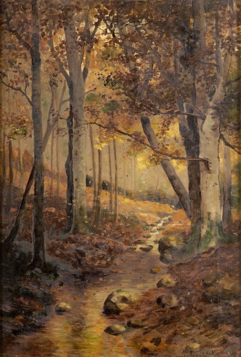 Müller-Kurzwelly, Bachlauf im Herbstwald
